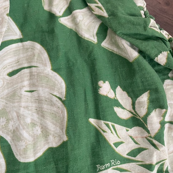 Farm Rio Green Lace Monsteras Mini Dress - Picture 7 of 9